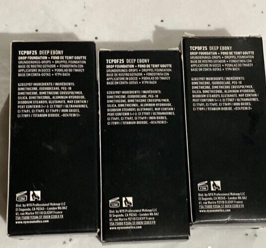 9 NYX Deep Ebony Total Control Pro Drop Foundation True Skin Buildable Coverage - Image 4 of 4