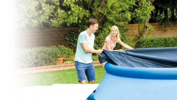Intex Pool Abdeckplane rund für Easy-Pool Ø 244cm Überhang 30cm 28020 - Bild 3 von 3