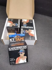 4PK Kinesiology Therapeutic Tape 20Pcs 10" Precut Strips Elastic Hypoallergenic