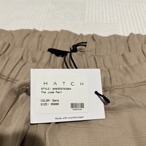 Pantaloni Hatch Maternity Jude nuovi con etichette taglia 2 sabbia pull-on lino vestibilità rilassata $188 - Foto 2 di 16