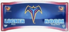 Atlanta Thrashers Locker Room Sign NHL Hockey Team Pass Required 8" x 19" Size