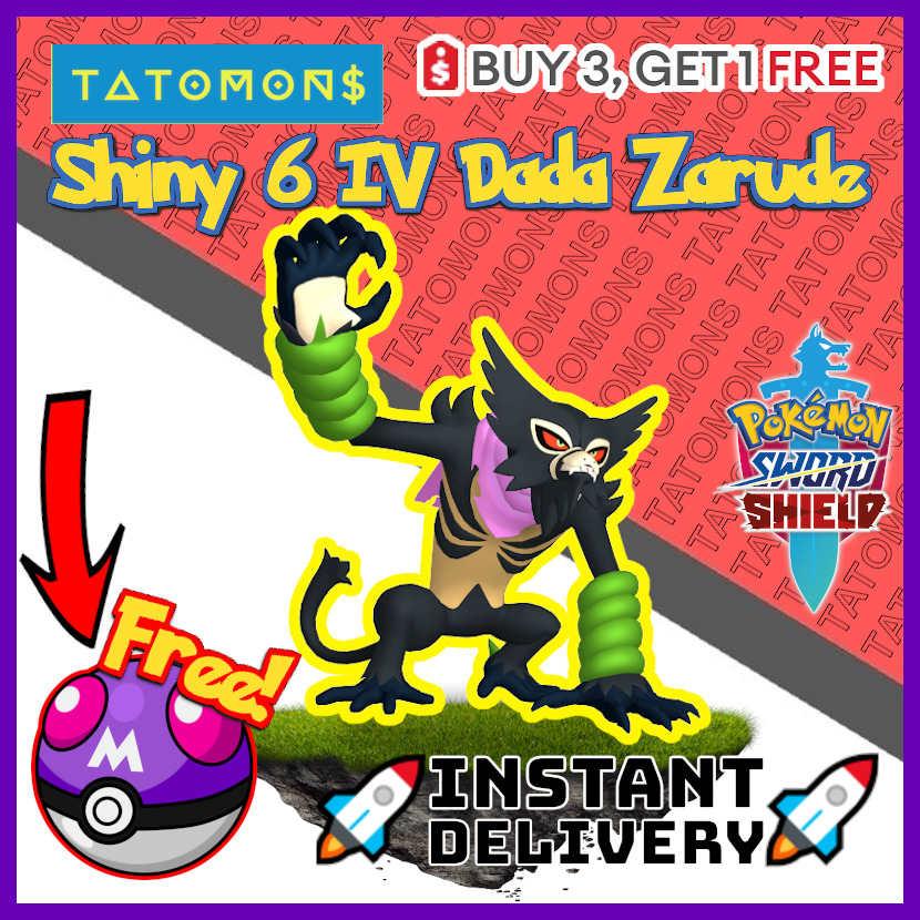 6IV Zarude Dada Event Pokemon Scarlet and Violet