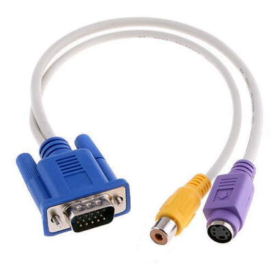 【中古】RCA COMPOSITE S-VIDEO TO VGA VIDEO CONVERTER Composite RCA Video S-Video To D-sub 15-pin VGA Adapter Cable | eBay