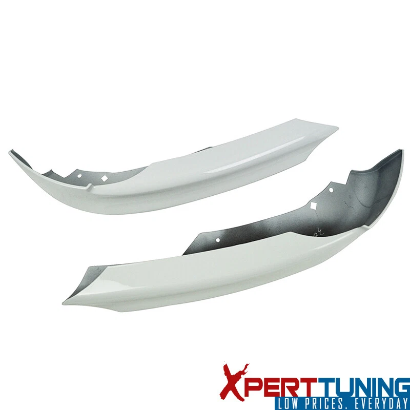 Fits 05-08 BMW E90 Sedan PP Front Bumper Lip Painted #300 Alpine White III Foto 3 de 4