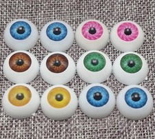 20pcs(10pairs) Mixed Color Acrylic Round Doll Eyes Eyeballs 20mm Troll Eye
