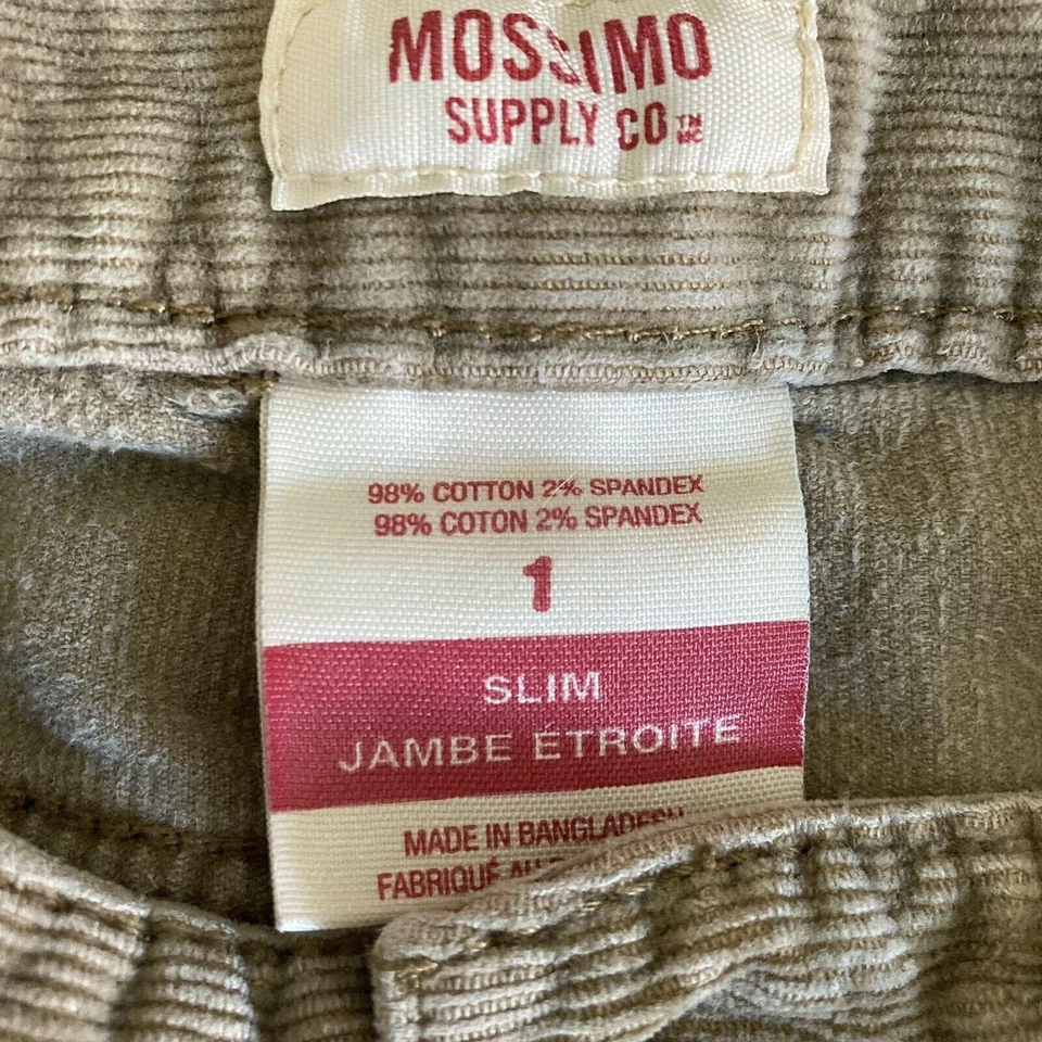 Mossimo Supply Company Pants Womens Size 1 Corduroy Brown - Image 4 of 4