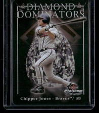 2005 Fleer Platinum #7 DD Chipper Jones Diamond Dominators Metal