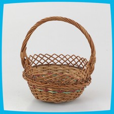 Deko Picknick Shopping Ostern Aufbewahrung braun Kinder Weidenkorb mit Henkel