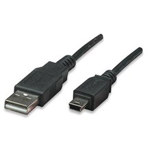 Manhattan Cavo USB 2.0 A maschio/mini B 5 pin maschio 4,5 m Nero