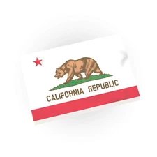 California State Flag - Custom Printed 2x3 Autentic Tile - Minifig Brick City
