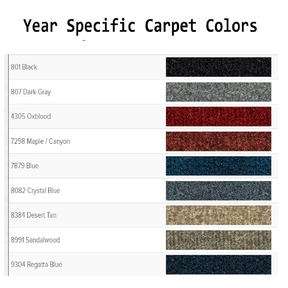 ACC 1984-1990 Ford Bronco II Logo 4pc Cutpile Floor Mats - Image 4 of 4