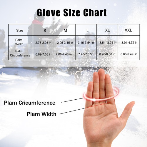 -10℃ Waterproof Winter Warm Ski Gloves Thermal Touch Screen Motorcycle Snow Men - Picture 2 of 85