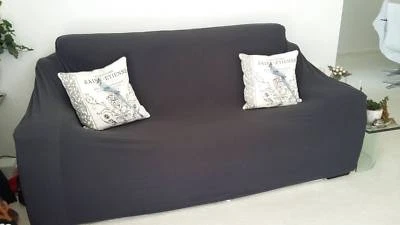 Gummerson Charcoal Three Seater Couch Lounge Cover