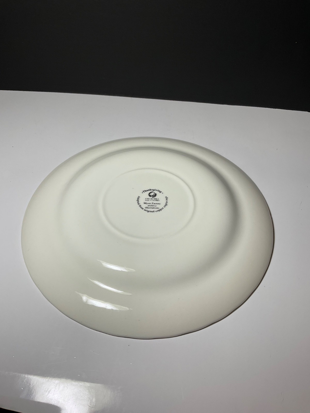 2x Churchill Myott Factory Thanksgiving 10” Turkey Dinner Plates-Holiday England