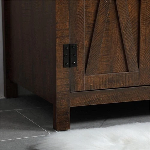 Elegant Decor Dean 36" Single Quartz Top Bathroom Vanity in Espresso - Picture 14 of 15