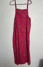 Pink Floral Romper Womens Medium Boho Strappy Flowy Resortwear NWT