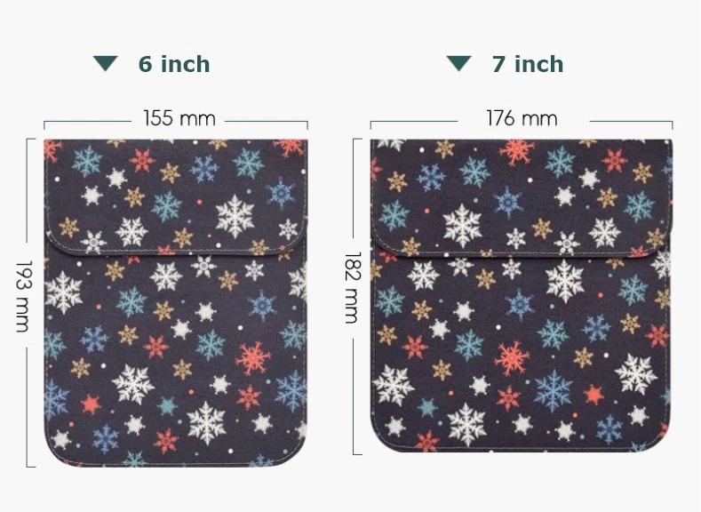 Universal eReader Cover Protective Pouch Anti Scratch for Kindle Boox Kobo 7in - Image 3 of 4