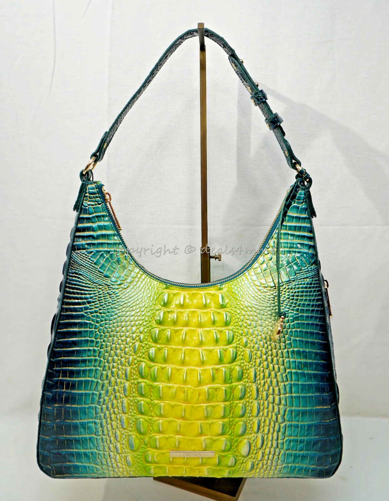 NWT Brahmin Tabitha Shoulder Bag in Zesty Green Ombre Melbourne