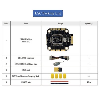 STF43562 Flight Tower FC435 with ESC62A 4-in-1 62A for Betaflight 2025.12
