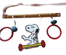 Vintage Snoopy Baby Crib Hanging Toy Danara 1970s Peanuts UFS 1958 Copyright