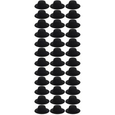 2 PCS Mini Top Hat Hats for Crafts Minature Doll Miniature Black