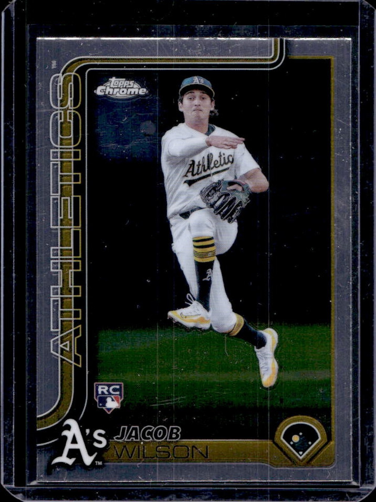 2025 Topps Chrome Jacob Wilson RC Rookie #96 Athletics