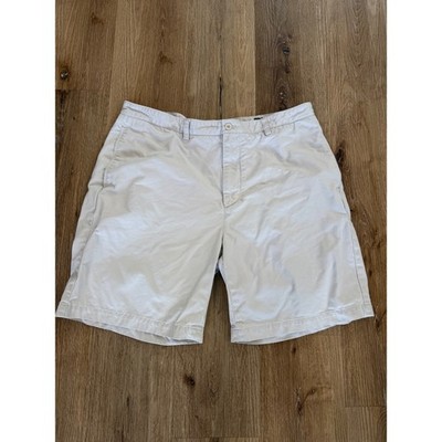 Vineyard Vines Club Shorts Mens 38 Stone White Cotton Twill Chino Golf Preppy