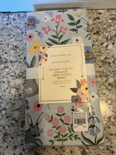 Pottery Barn Kid Bunny Floral Organic fitted crib sheet new in sealed pkg Easter