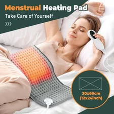 10 Level Electric Heating Pad for Back/Shoulder/Neck/Cramp/Menstrual Pain Relief