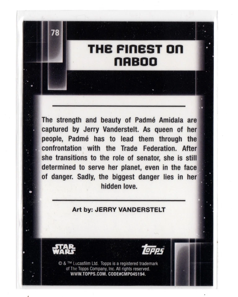 Topps Star Wars Chrome Galaxy The Finest on Naboo 78 Padme 2021 Foto 2 de 2
