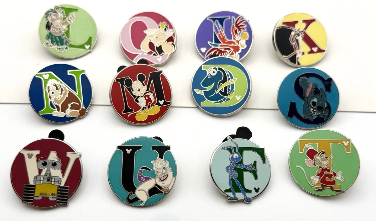 ディズニーピン　アリス　アルファベット　海外　ヒンドゥピン disney alphabet pin set products for sale | eBay