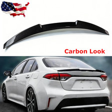 Carbon Black Jdm Rear Trunk Spoiler Wing Fits 2020-2026 Toyota Corolla 4 Door Carbon Black Jdm Rear Trunk Spoiler Wing Fits 2020-2026 Toyota Corolla 4 Door