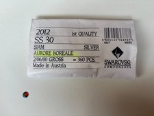 2012 SS30 SIAM AB Flat Back Swarovski Rhinestone Vintage - 2.5 Gross 360pcs