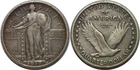 1917-D Type 1 25C Standing Liberty Quarter Very Fine