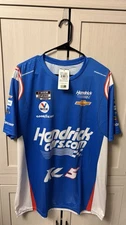 NWT Kyle Larson Hendrickcars.com Motorsports Sublimated Shirt NASCAR Size XL