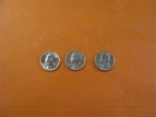 90% Silver Washington Quarters 1964P -1 & 1964D -2, Nicely Circulated Lot Of 3