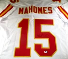 Patrick Mahomes / Autographed Kansas City Chiefs Custom Football Jersey / COA