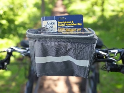 Bike Shop Handlebar Bag and Cooler with Smartphone Pocket Easy To Attach 