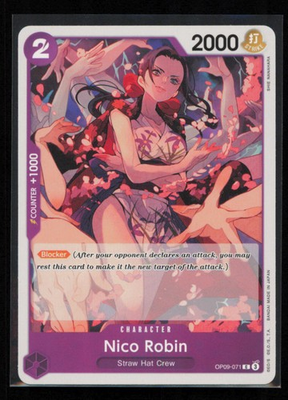 #ad Nico Robin 071 OP09 071 One Piece Emperors in the New World Common Near Mint $1.39