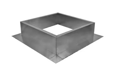 Box Is 21 In. Wide X 21 In. Long X 6 In. High Aluminum Roof Curb