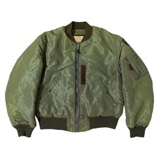 Buzz Rickson's B-15C Flight Jacket Size 38 Military Green Vintage F/S