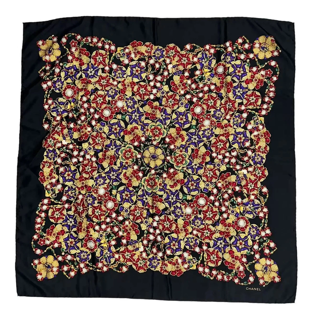 CHANEL Silk Floral Scarves & Wraps for Women for sale - eBay