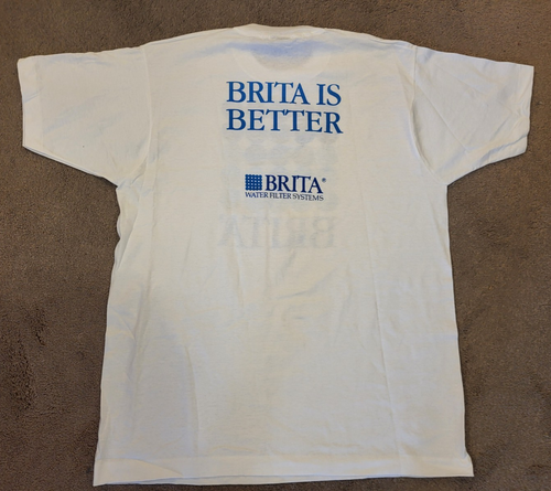 Brita Shirt Wasserfilter T-Shirt Erwachsene Größe XL weiß Screen Stars Best USA - Bild 3 von 5