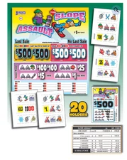 Pull Tab Ticket - Hard Card Tickets - Game - Slope Assault 2,100 ct