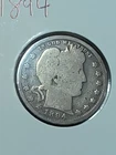 1894 Philadelphia - Barber Quarter 25 Cents  - #BQ16
