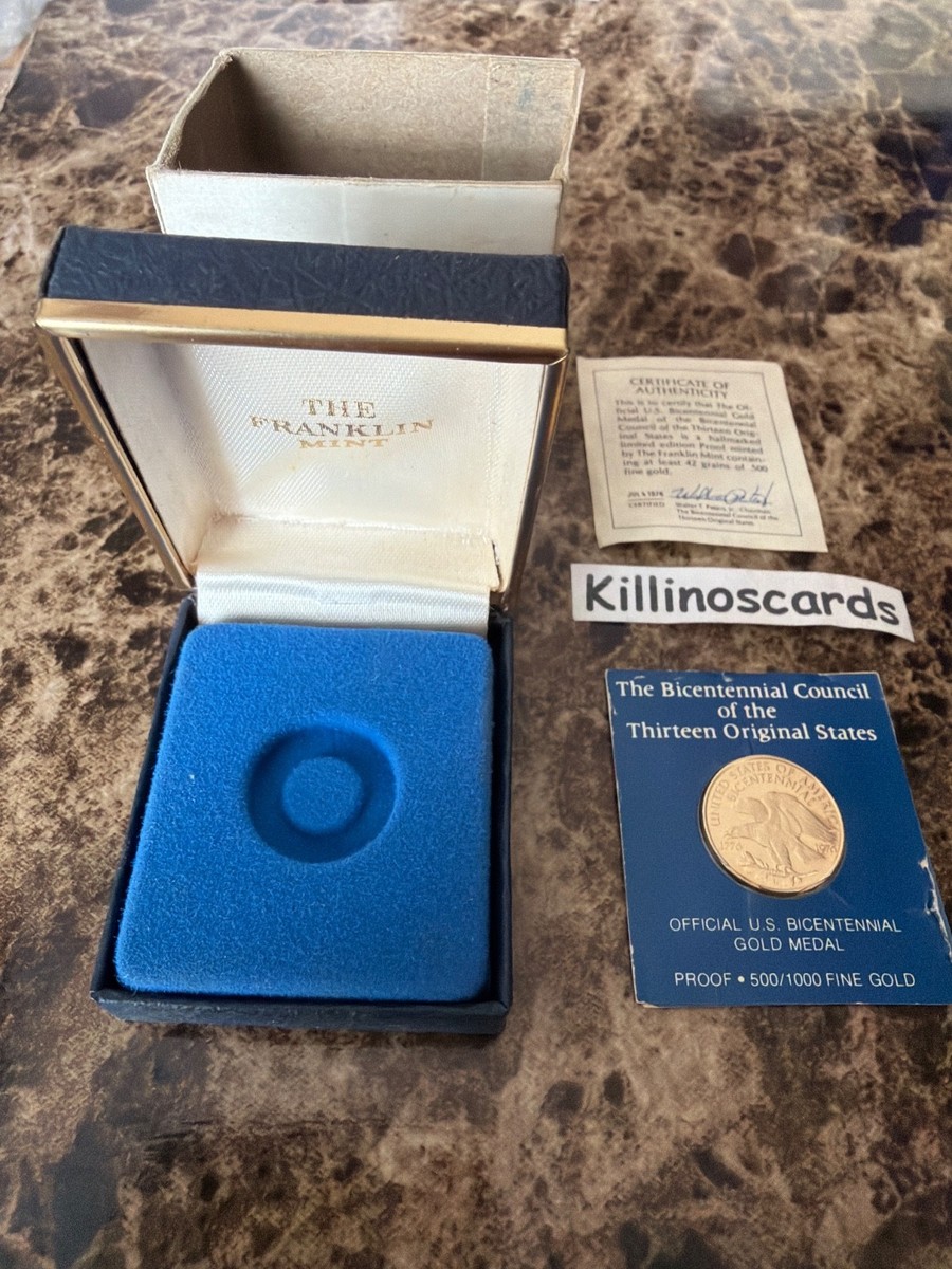mint.576さん12-13-1 1976 Bicentennial Council of the 13 Original States GOLD Medal