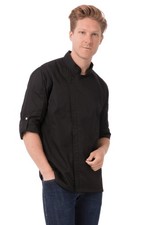 Chef Works Men's Hartford Cool Vent Chef Coat Small Black