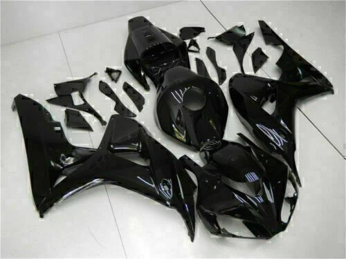 Kit de carenado negro brillante FKA para Honda CBR1000RR 2006 2007 molde de carrocería + pernos Foto 3 de 4