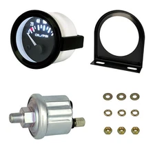 2" 52mm Oil Pressure Gauge Oil Press Meter W/ 1/8 NPT Sensor 0-100 PSI LED 12V