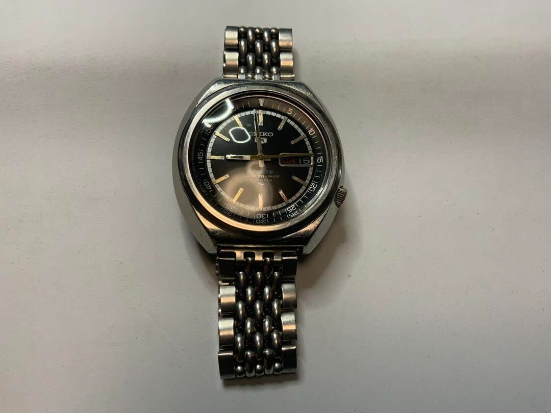 SEIKO Vintage Watch 5 SPORTS. 7019-6010 1970's Tested SEIKO Vintage Watch 5 SPORTS. 7019-6010 1970's Tested
